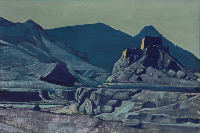 Nicolas Roerich, 'Sanctuaries and Citadels,' 1925, Oil on canvas laid down on board, 25 3/4 x 38ins, pounds 500,000 - 700,000, Christie's 3rd June.