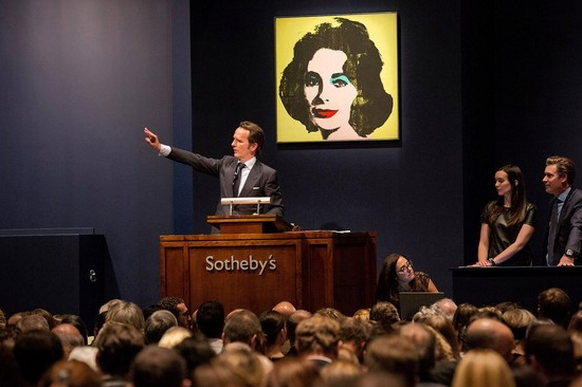 Tobias Meyer, formerly of Sotheby's, selling Andy Warhol's 'Liz' for more than US$20m in November 2013.