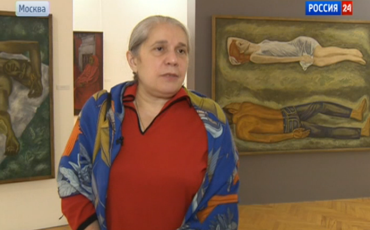 Natalya Alexdrovna, Curator of the second half of the 20th Century at theTretyakov Gallery, at the opening at the Ca' Foscari, Venice.