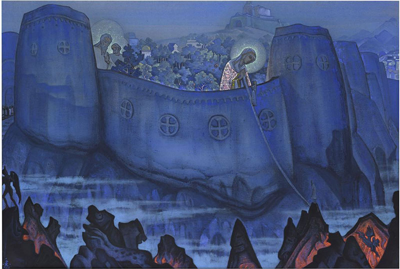 Roerich’s Madonna Laboris, sold for a record £7.9m at Russian Art Week 2013. Courtesy of Bonhams