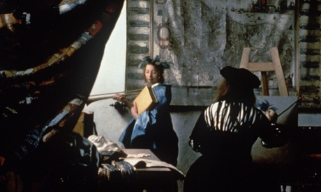 Nearly blown up … The Art of Painting by Johannes Vermeer. Photograph: AP