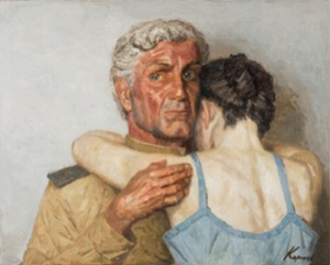 The Reunion, Geli Korzhev, 100 x 100cm, 1980's