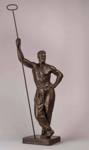 Georgii Motovilov, Metal Worker, 1936, Bronze