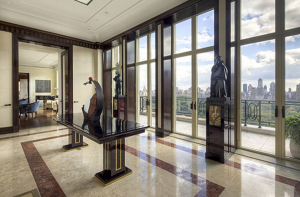 The view over Central Park from the Rybolovlev's apartment. The property formerly belonged to the City Group CEO Sanford Weill.