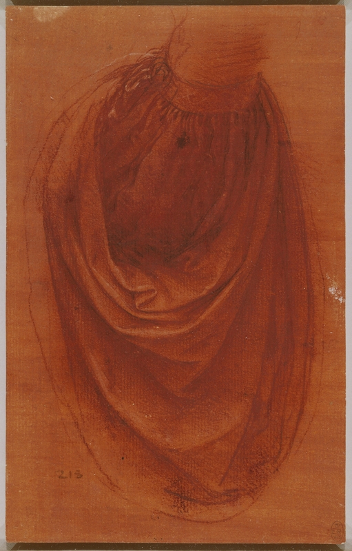 The second possible preparatory drawing by Leonardo in the Queen's Collection.