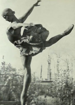 Galina Ulanova, bronze, c 1950 by Elena Yanson - Manizer