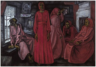 Viktor Popkov, ‘Memories, Widows,’ 1962, oil on canvas, 160 x 234cm