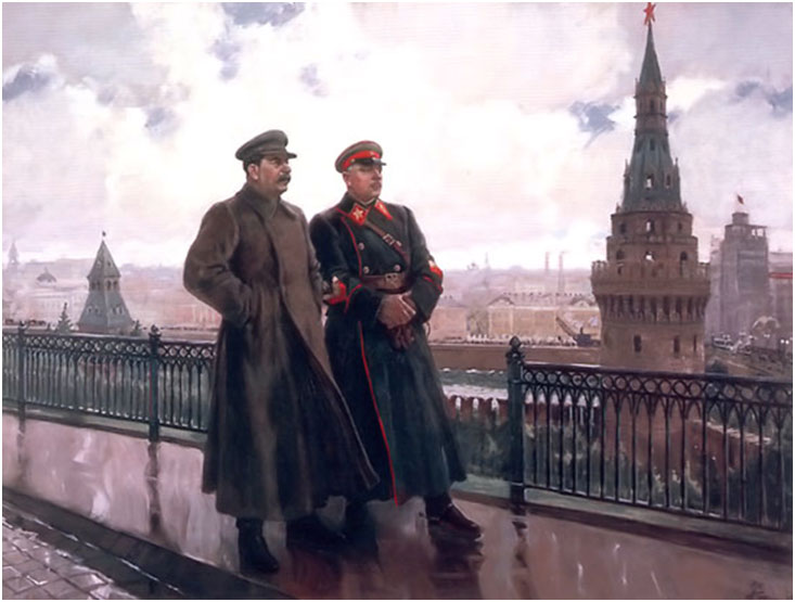 Stalin-and-Voroshilov-in-the-Kremlin