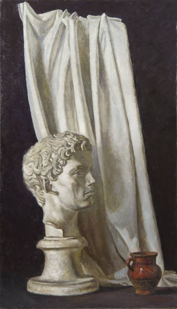 Still Life with Antique bust and Jug