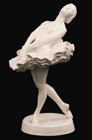 Galina Ulanova as Juliet in Prokfiev's 'Romeo and Juliet,' Lomonosov State Porcelain Factory, Leningrad.
