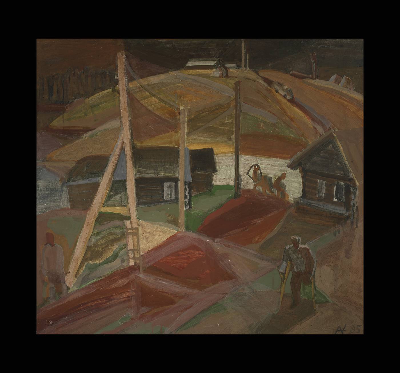 Landscape with Injured Soldier