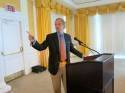 Ivan Lindsay giving a lecture at the Capital Speakers Club in Washington DC